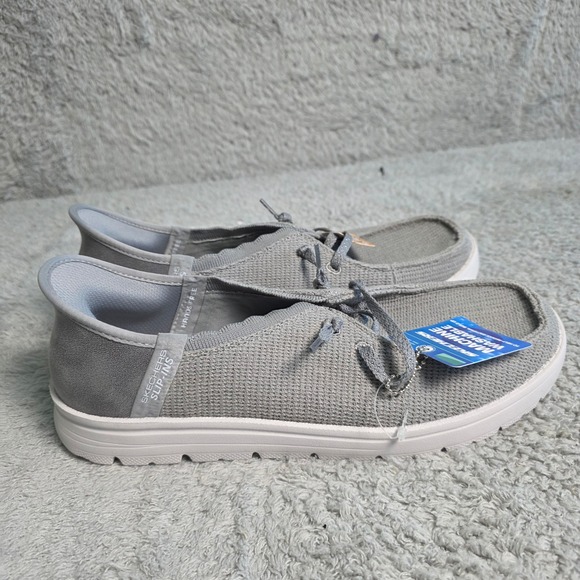 Skechers Slip-Ins Hands Free GO WALK Arch Fit Boat Shoes Gray Women's Size 9 NWT - Picture 3 of 6